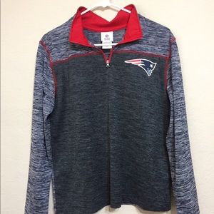 New England Patriots Quarter Zip Pullover Jacket